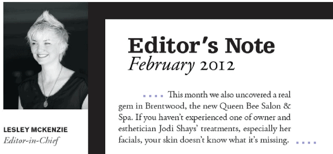 editor's note